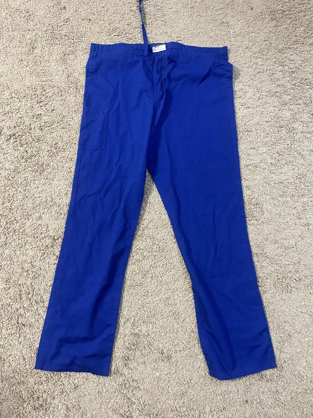 ScrubZone Landau Scrub Pants Unisex Extra Small Cobalt Blue Medical CN8522T